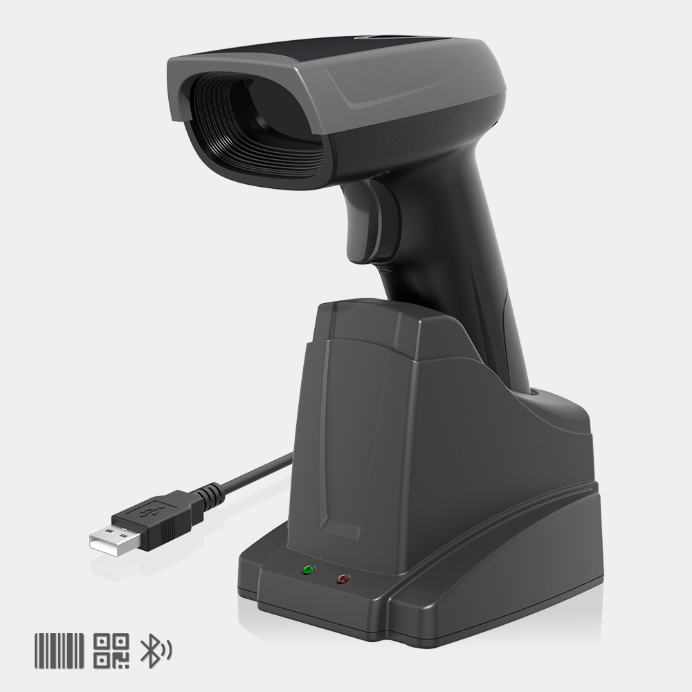 X-1801B 2D 无线蓝牙手持条码扫描器带底座